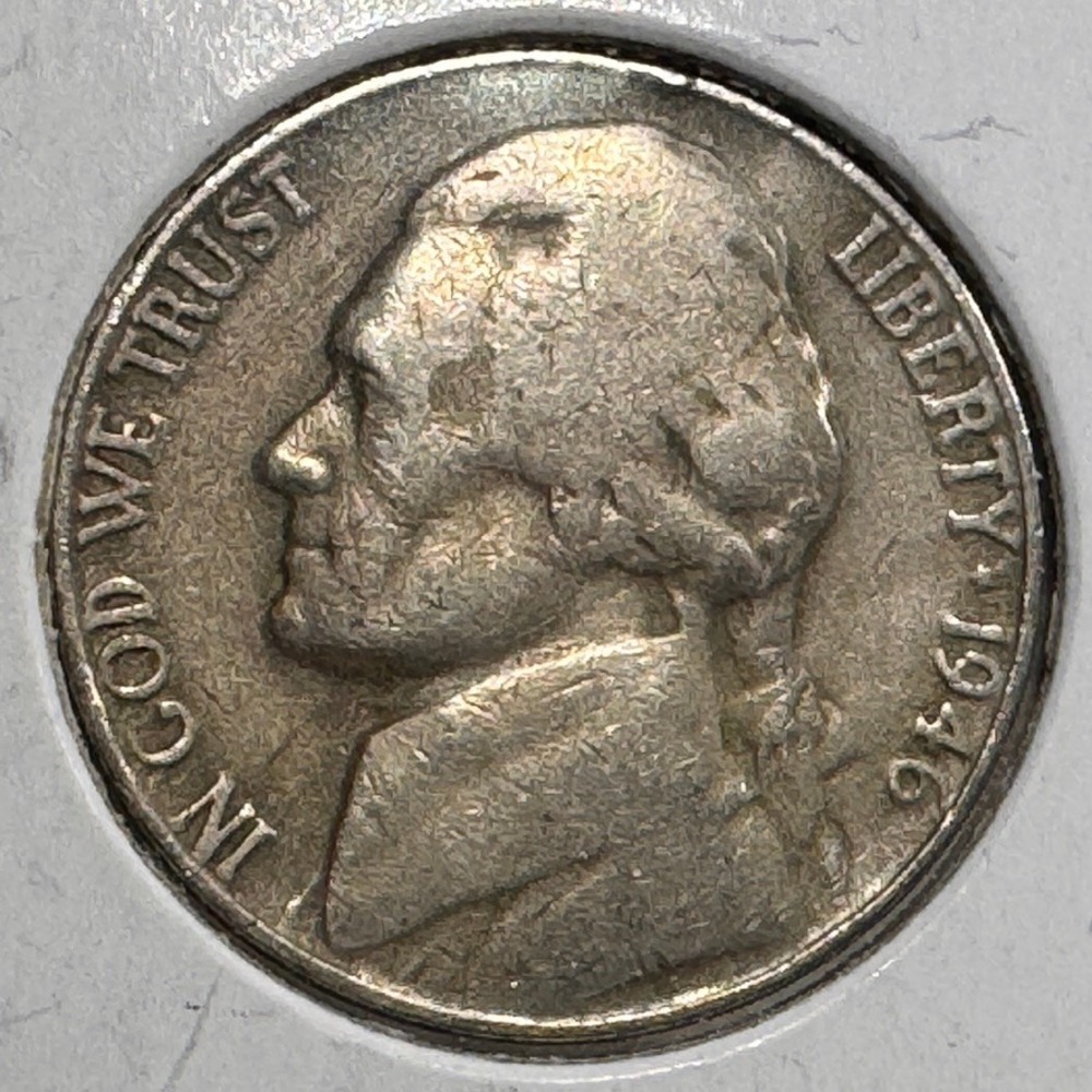 1946 D Jefferson Nickel Denver Mint Vintage US Five Cent Coin Low Mintage 0005